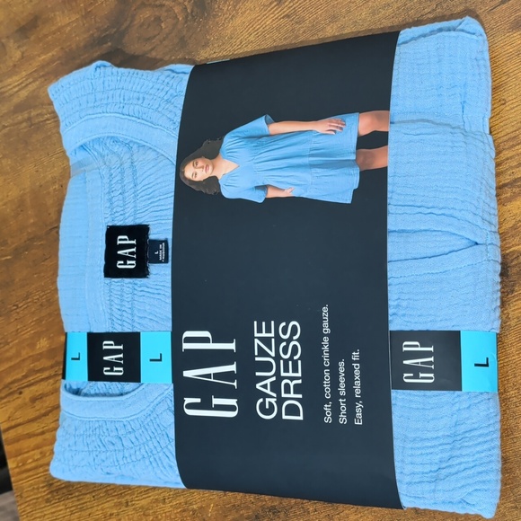 GAP Dresses & Skirts - GAP Light Blue Gauze Dress Size Small